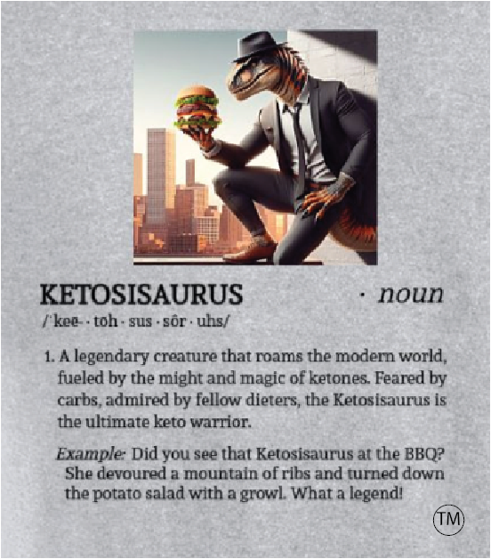 Ketosisaurus Definition, Trademarked
